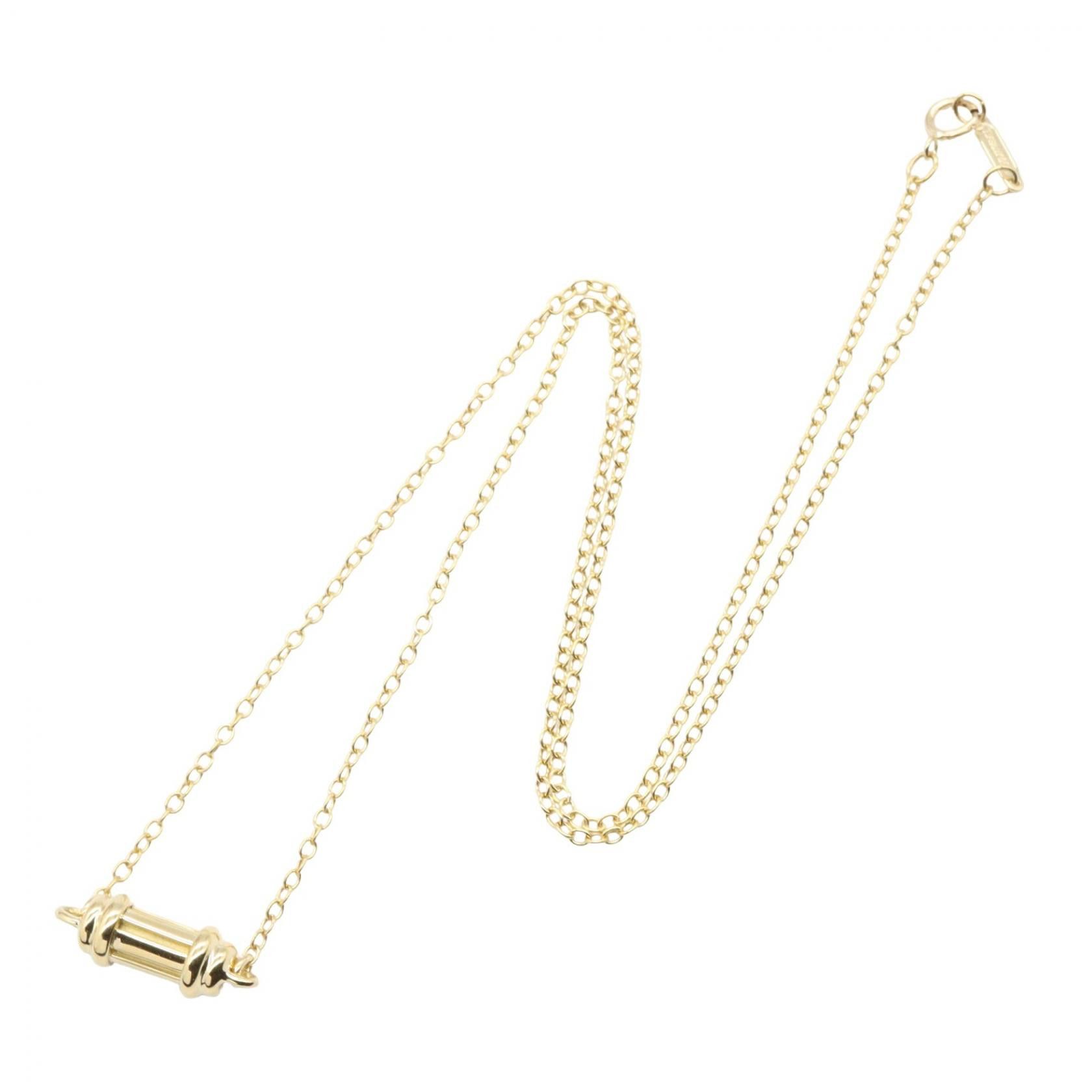 Tiffany & Co. Tiffany & Co. Tiffany & Co Cylinder Bottle Au750 Necklace Precious Metal Necklace DUTY FREE for USA Size ONE SIZE - 2 Thumbnail