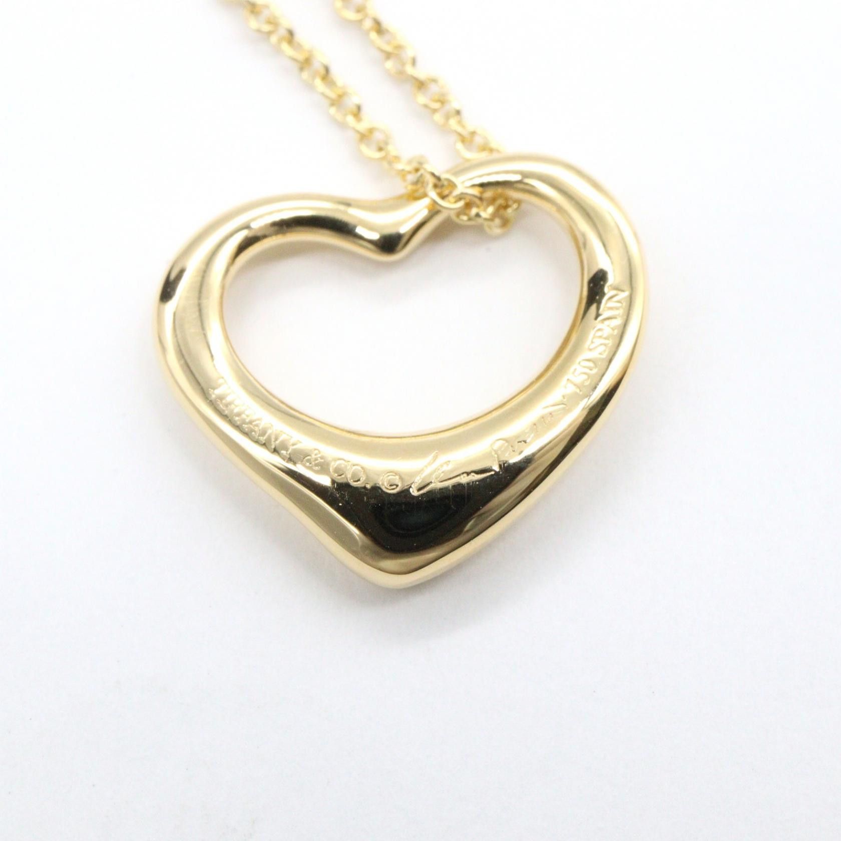 Tiffany & Co. Tiffany & Co. Tiffany＆Co. Open Heart Au750 Necklace Precious Metal Necklace DUTY FREE for USA Size ONE SIZE - 5 Thumbnail