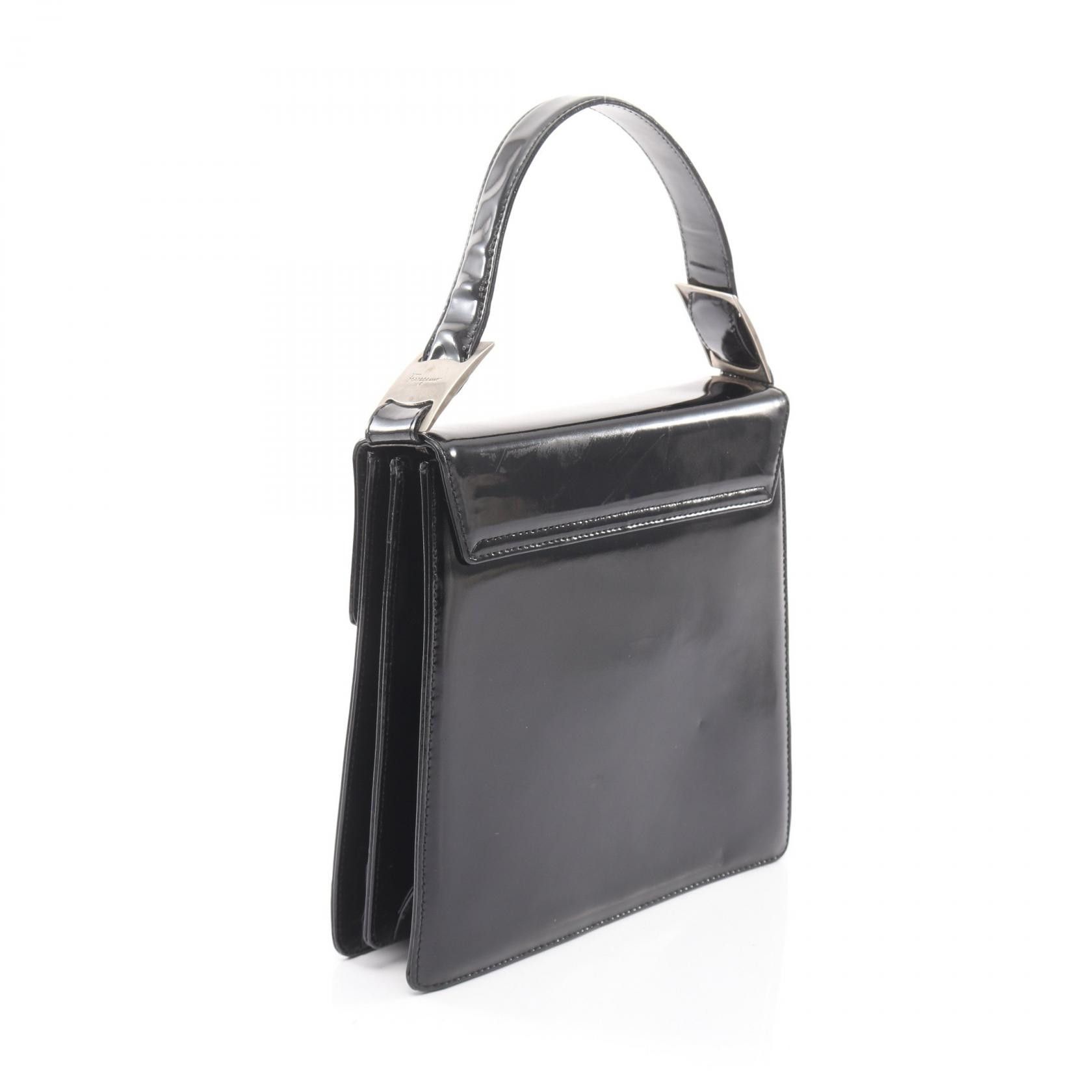 Salvatore Ferragamo Salvatore Ferragamo Salvatore Ferragamo Vara patent leather handbag Leather Handbag 218854 DUTY FREE for USA Size ONE SIZE - 2 Thumbnail