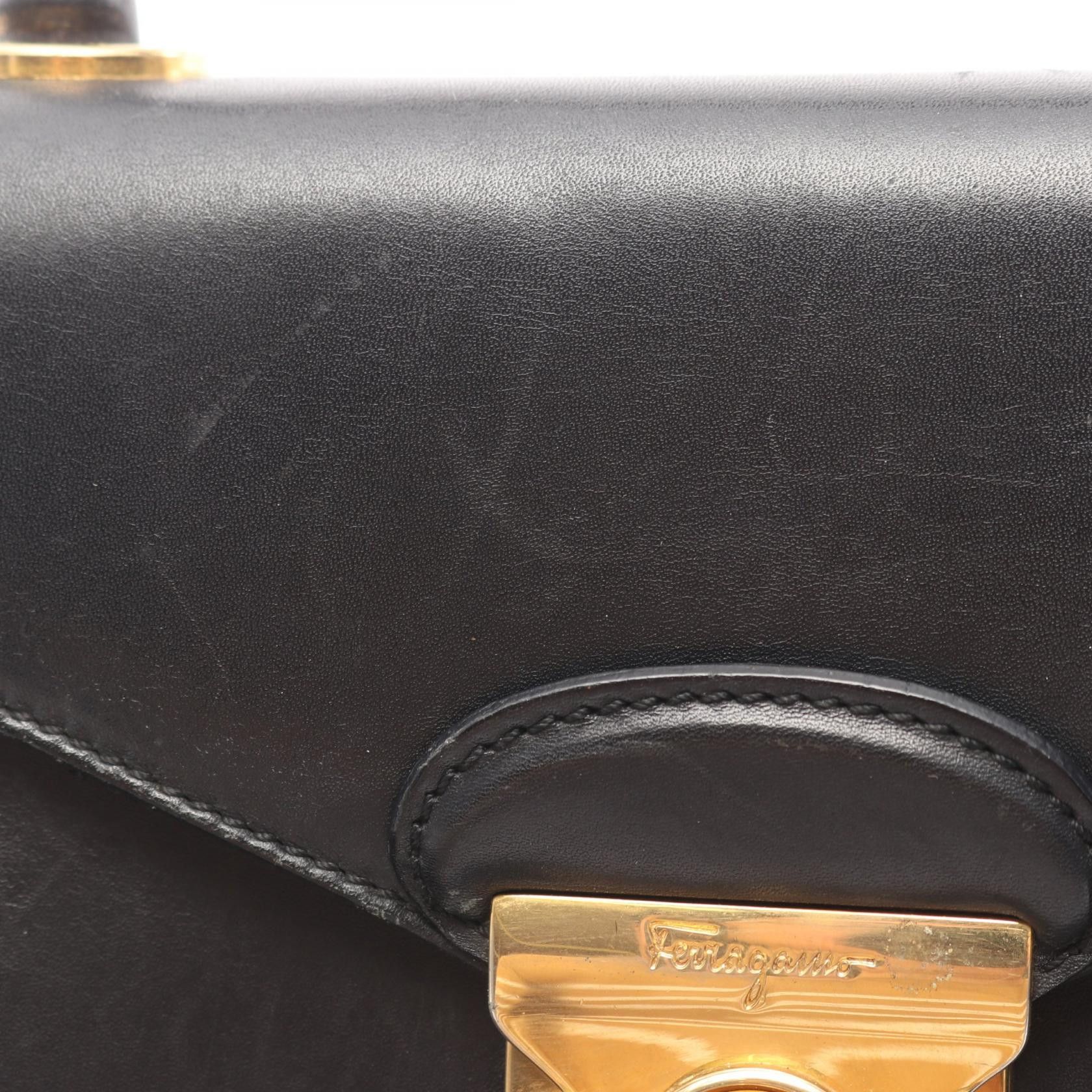 Salvatore Ferragamo Salvatore Ferragamo Salvatore Ferragamo Leather Handbag Leather Handbag 211668 DUTY FREE for USA Size ONE SIZE - 8 Thumbnail