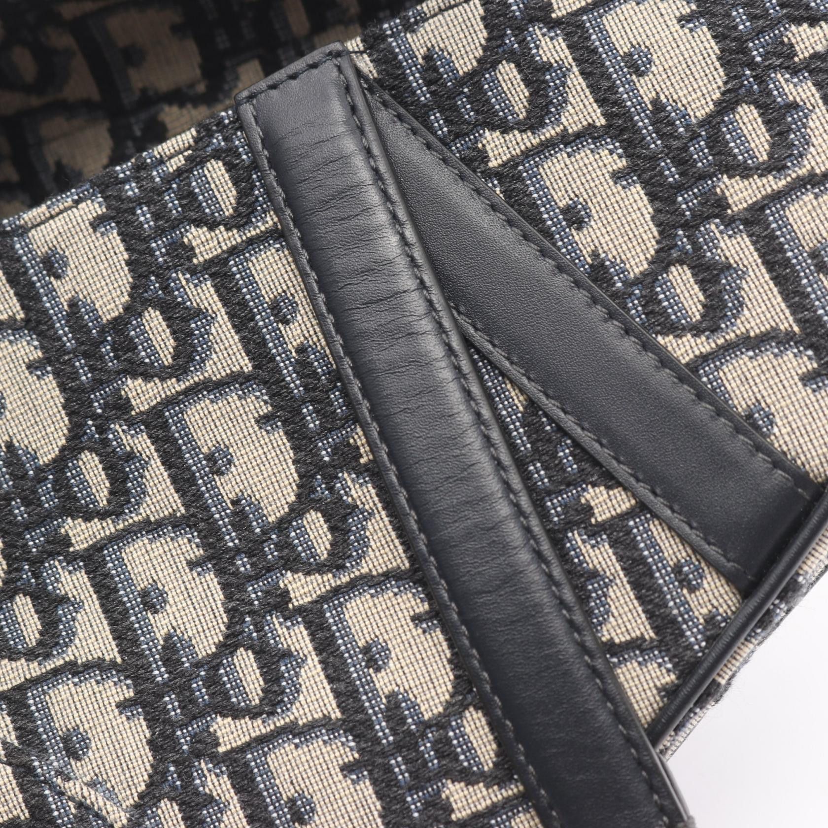 Dior Dior Dior Saddle Bag Oblique Jacquard Canvas Leather Shoulder Bag Textile Crossbody Bag DUTY FREE for USA Size ONE SIZE - 6 Thumbnail