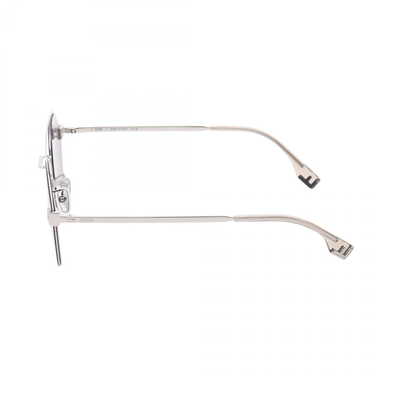 Fendi Fendi Fendi FF Pattern Metal Sunglasses Metal Sunglasses 40060U16X DUTY FREE for USA Size ONE SIZE - 3 Thumbnail
