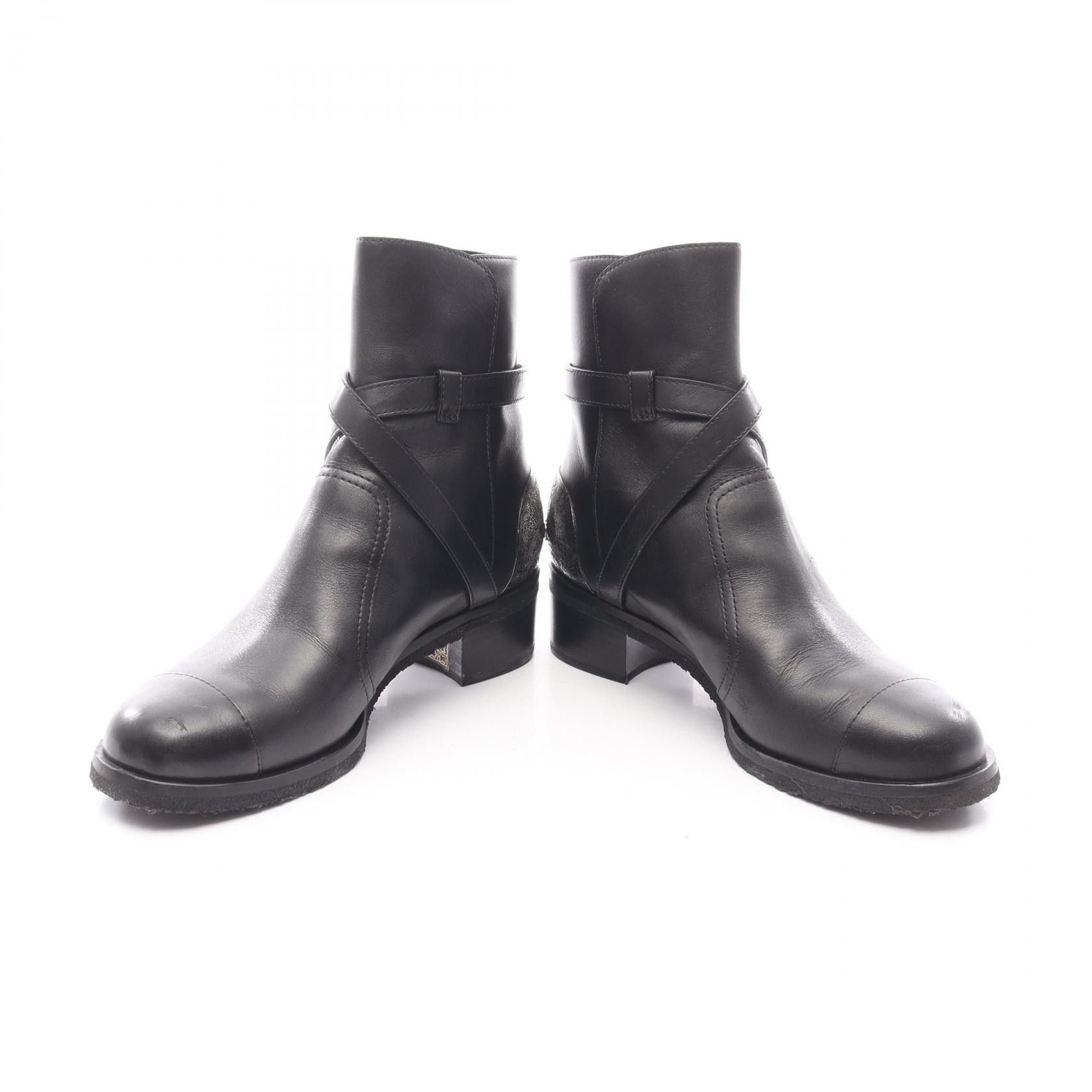Chanel Chanel Chanel Leather Metal Boots Leather Shoes G28694 DUTY FREE for USA Size ONE SIZE - 3 Thumbnail