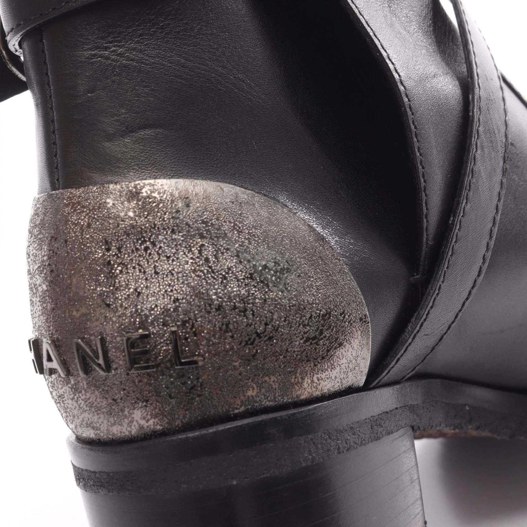 Chanel Chanel Chanel Leather Metal Boots Leather Shoes G28694 DUTY FREE for USA Size ONE SIZE - 8 Thumbnail
