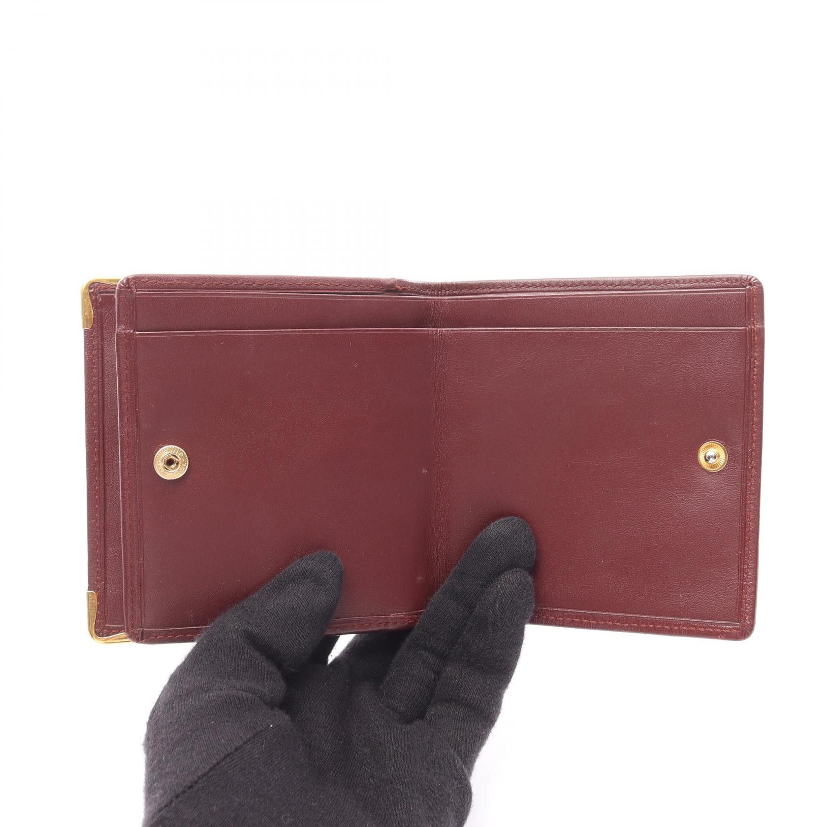 Cartier Cartier Cartier Must Line Leather Wallet Leather Short Wallet DUTY FREE for USA Size ONE SIZE - 4 Thumbnail