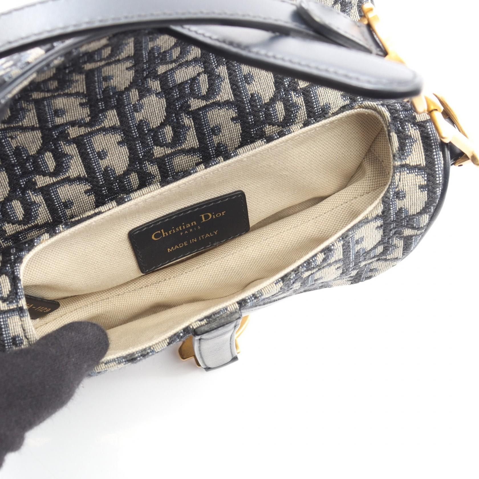 Dior Dior Dior Saddle Bag Oblique Jacquard handbag Textile Handbag DUTY FREE for USA Size ONE SIZE - 3 Thumbnail