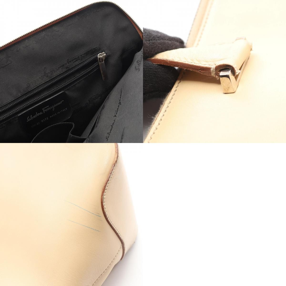 Salvatore Ferragamo Salvatore Ferragamo Salvatore Ferragamo Gancini leather tote bag Leather Tote Bag DUTY FREE for USA Size ONE SIZE - 10 Thumbnail