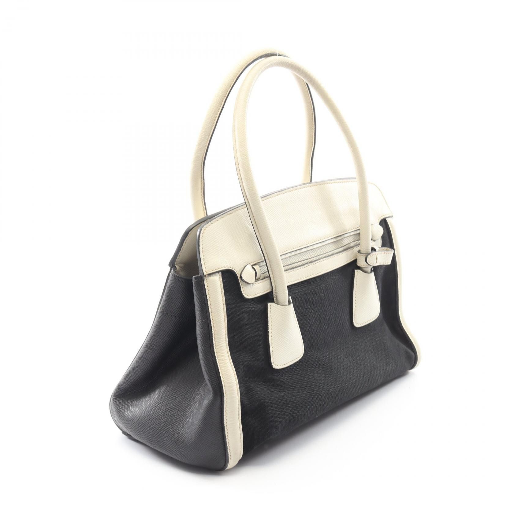 Prada Prada Prada Canvas Saffiano Leather Handbag Leather Handbag DUTY FREE for USA Size ONE SIZE - 2 Thumbnail