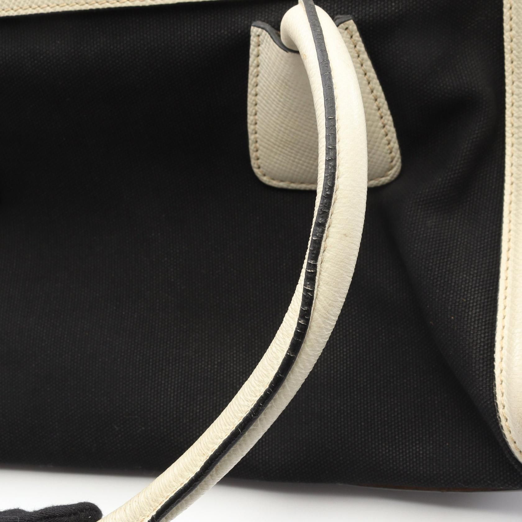 Prada Prada Prada Canvas Saffiano Leather Handbag Leather Handbag DUTY FREE for USA Size ONE SIZE - 9 Thumbnail