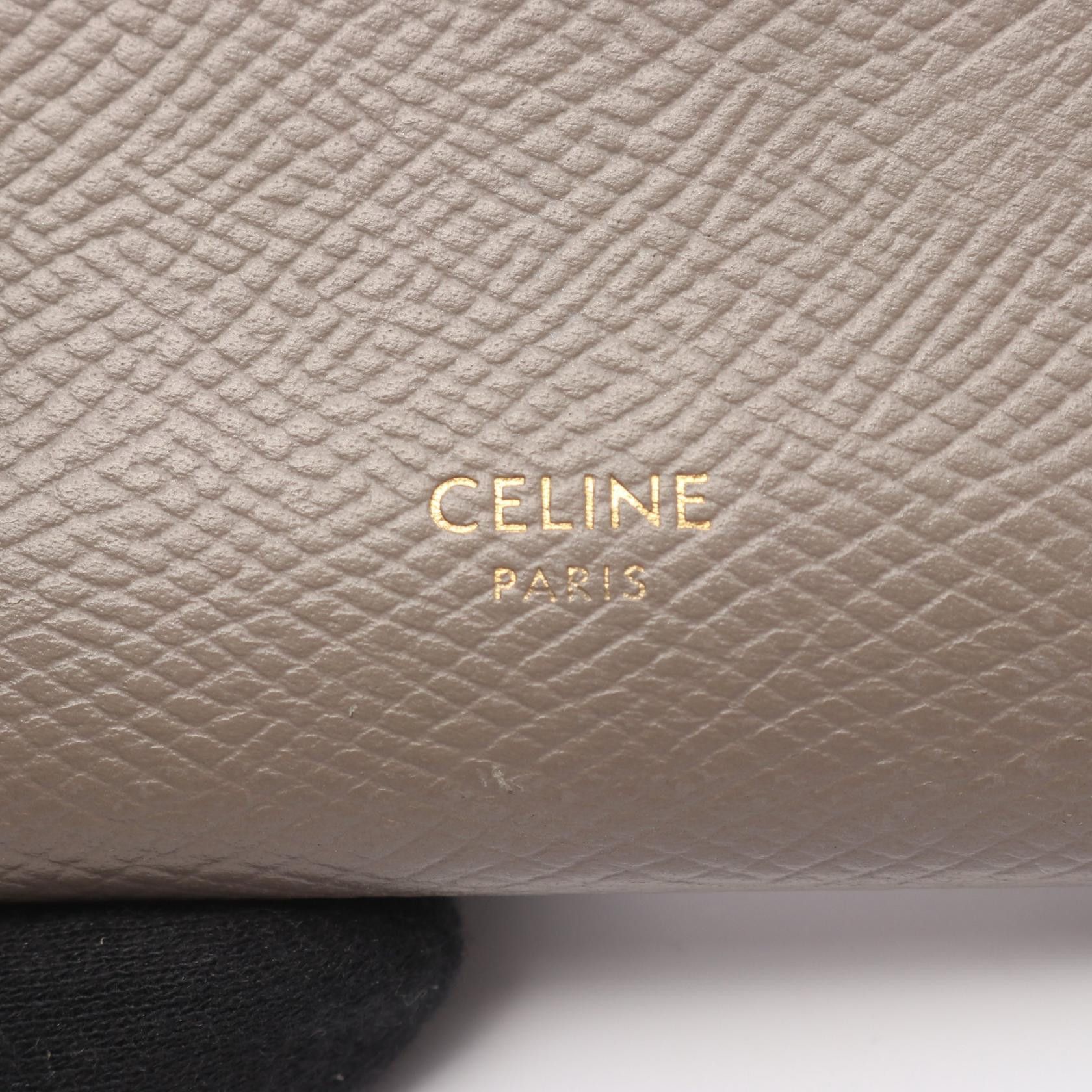 Celine Celine CELINE Medium Strap Wallet Leather Bifold Wallet Leather Short Wallet 10B643BFP DUTY FREE for USA Size ONE SIZE - 5 Thumbnail