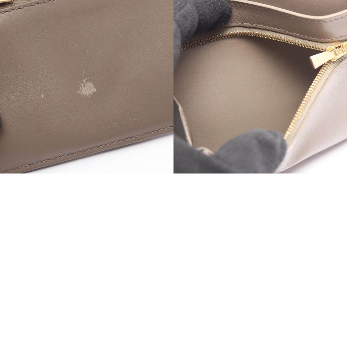 Celine Celine CELINE Medium Strap Wallet Leather Bifold Wallet Leather Short Wallet 10B643BFP DUTY FREE for USA Size ONE SIZE - 10 Thumbnail