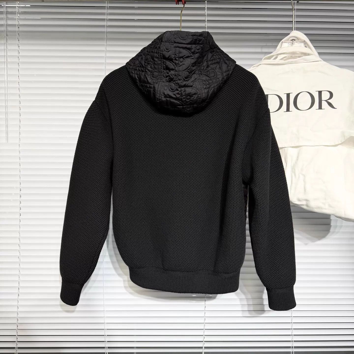 Dior Black Quilted Hooded Bomber Jacket XS Size US XS / EU 42 / 0 - 2 Thumbnail