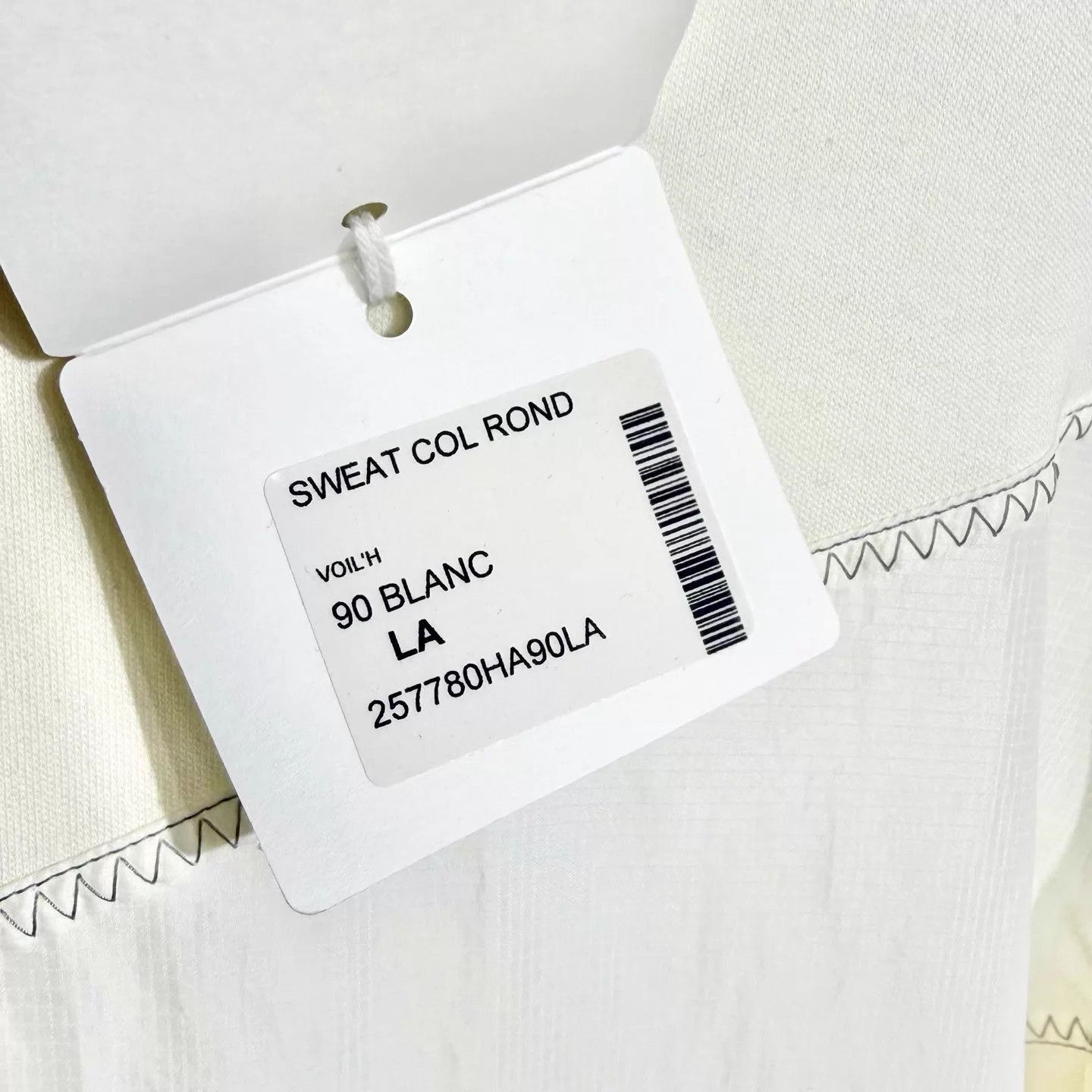 Hermes Beige Long-Sleeve Sweatshirt with Stitch Details Size US L / EU 52-54 / 3 - 4 Thumbnail