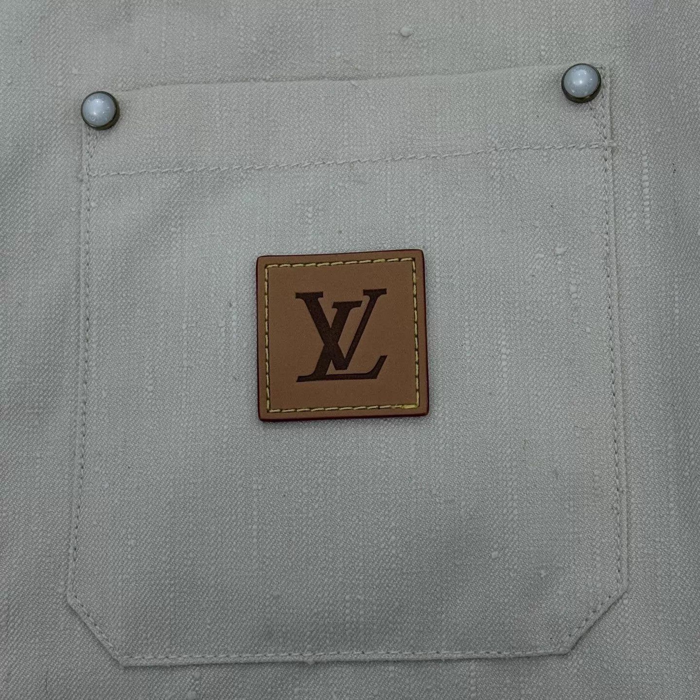 Louis Vuitton Beige Short-Sleeve Button-Up Shirt - Size M Size US M / EU 48-50 / 2 - 7 Thumbnail