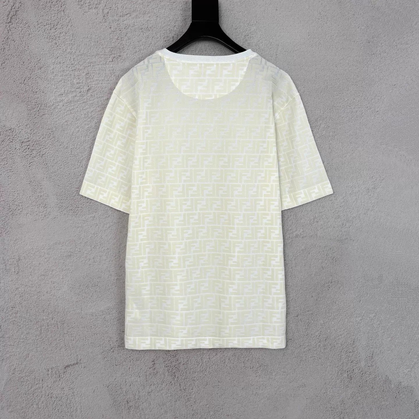 Fendi Beige Patterned Short Sleeve Shirt XL Size US XL / EU 56 / 4 - 2 Thumbnail
