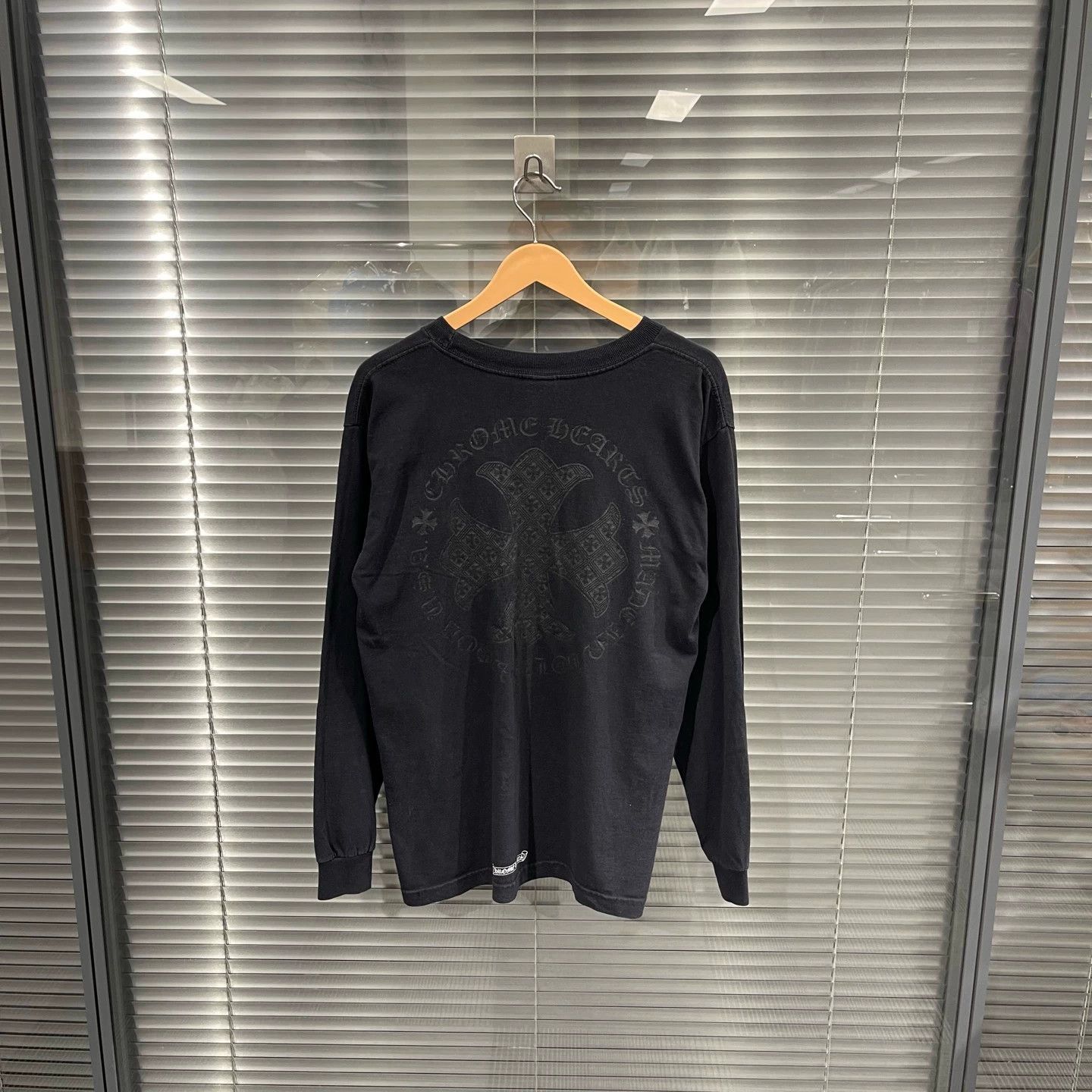 Chrome Hearts Black Long Sleeve Shirt with Chest Pocket Size US M / EU 48-50 / 2 - 2 Thumbnail