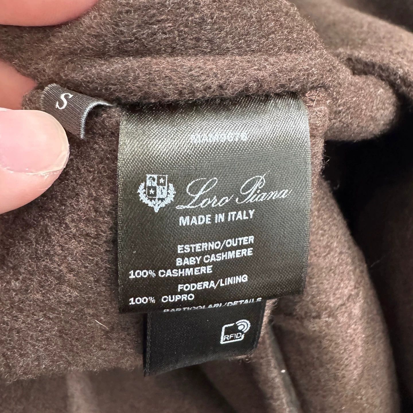 Loro Piana Brown Single-Breasted Coat - Size S Size US S / EU 44-46 / 1 - 3 Thumbnail
