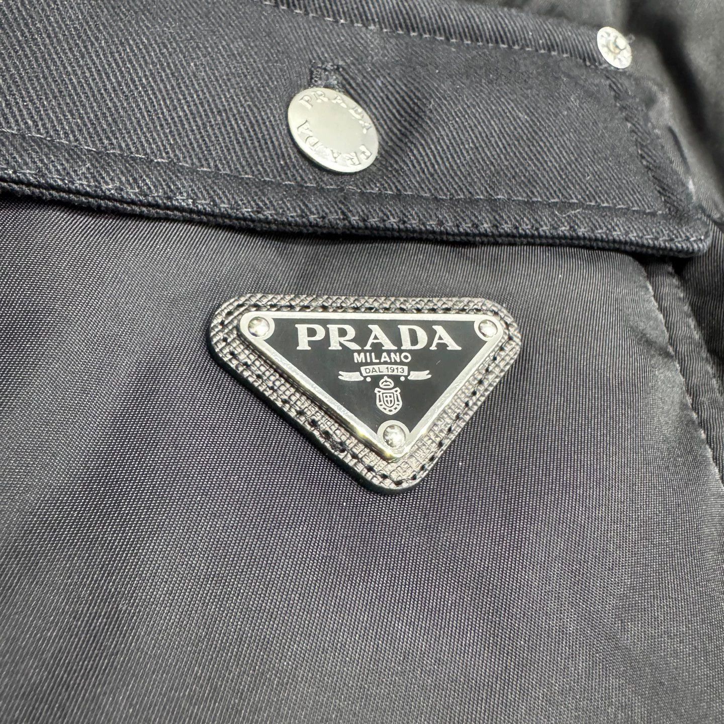 Prada Black Puffer Jacket with Front Zipper and Pockets Size US M / EU 48-50 / 2 - 2 Thumbnail