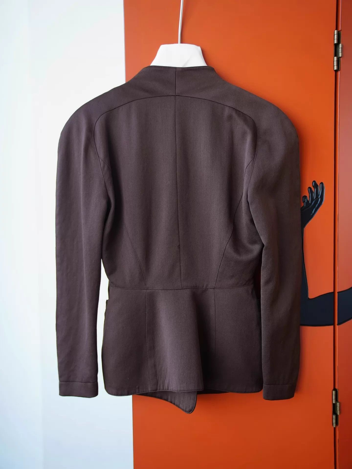 Thierry Mugler Brown Structured Light Jacket - Size S Size US S / EU 44-46 / 1 - 8 Thumbnail