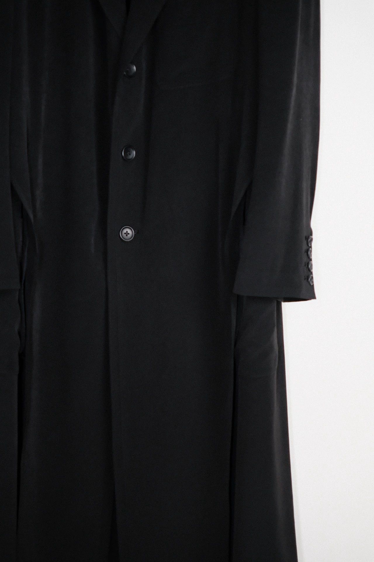Yohji Yamamoto Black Long Heavy Coat Size M Size US M / EU 48-50 / 2 - 6 Thumbnail
