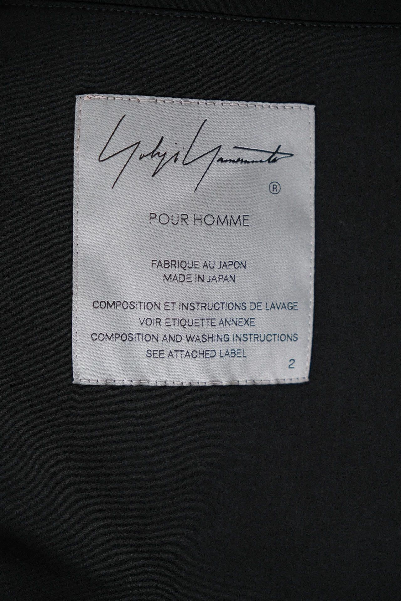 Yohji Yamamoto Black Long Heavy Coat Size M Size US M / EU 48-50 / 2 - 9 Thumbnail