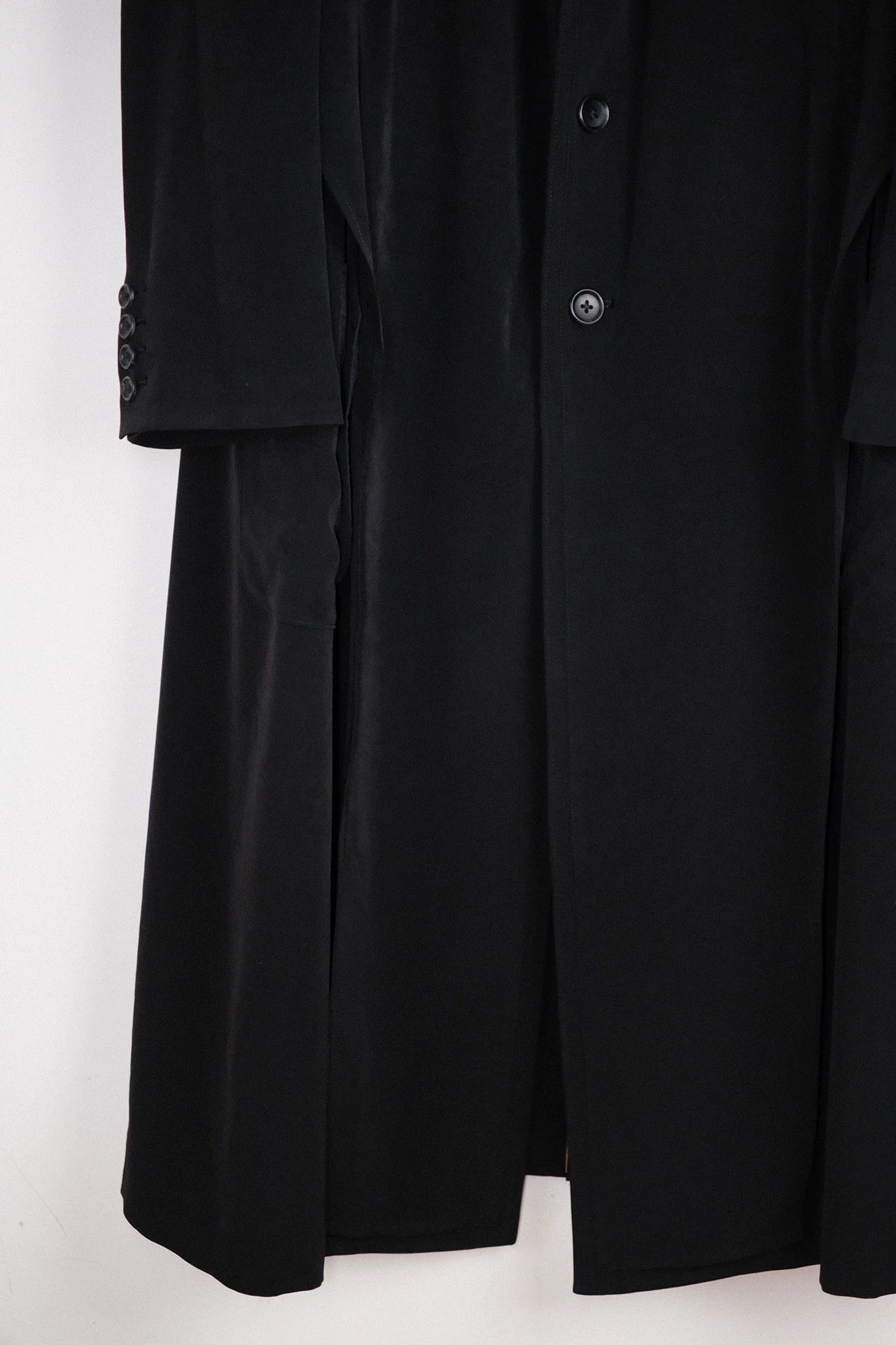 Yohji Yamamoto Black Long Heavy Coat Size M Size US M / EU 48-50 / 2 - 5 Thumbnail