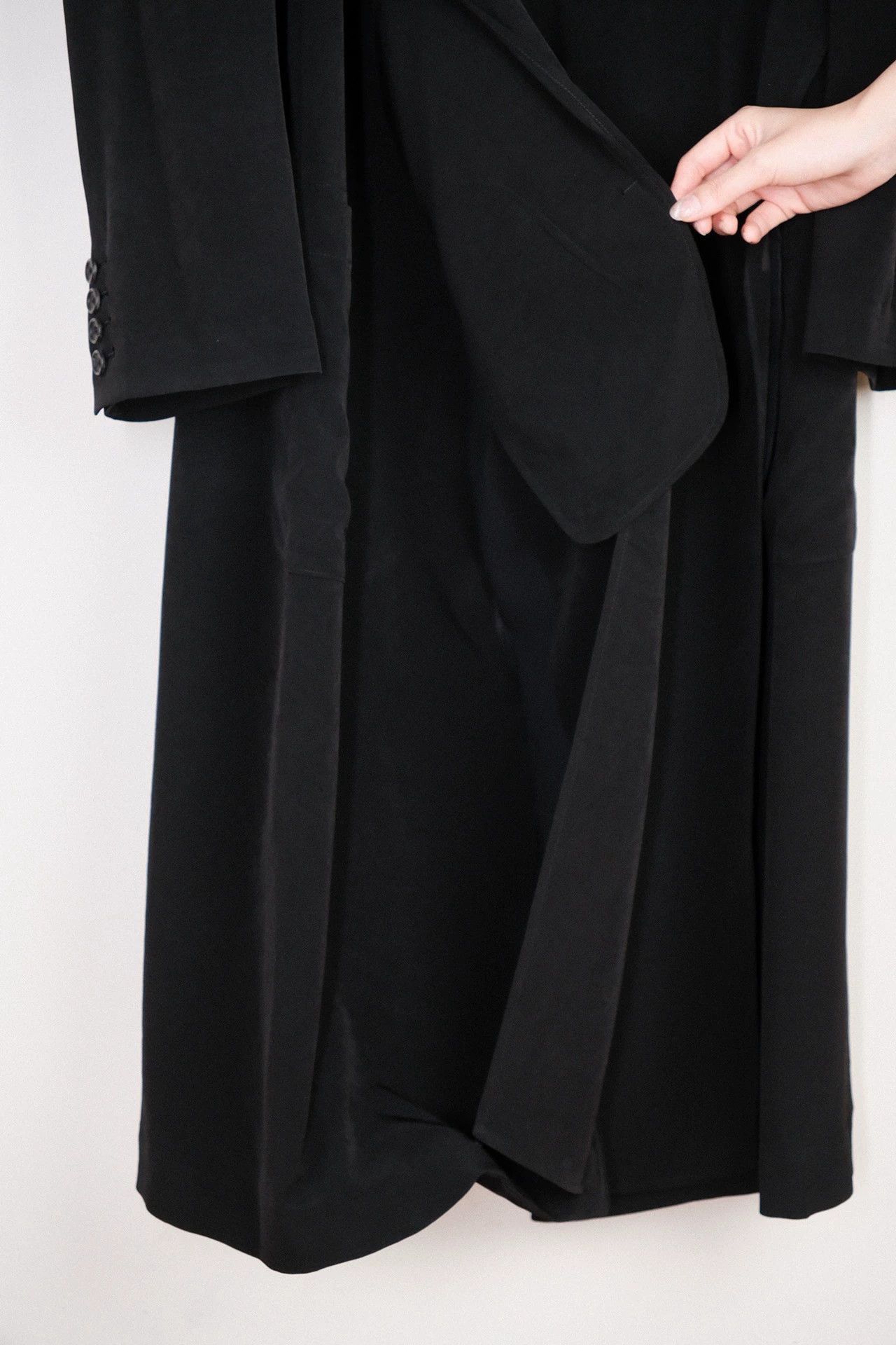 Yohji Yamamoto Black Long Heavy Coat Size M Size US M / EU 48-50 / 2 - 4 Thumbnail