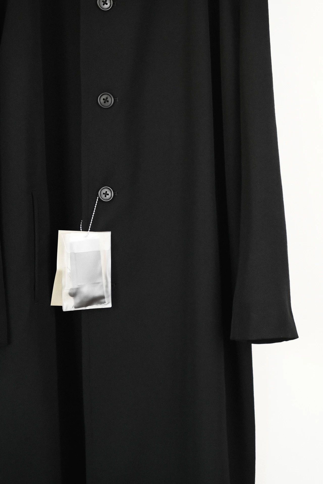 Yohji Yamamoto Long Black Heavy Coat - Size S Size US S / EU 44-46 / 1 - 5 Thumbnail