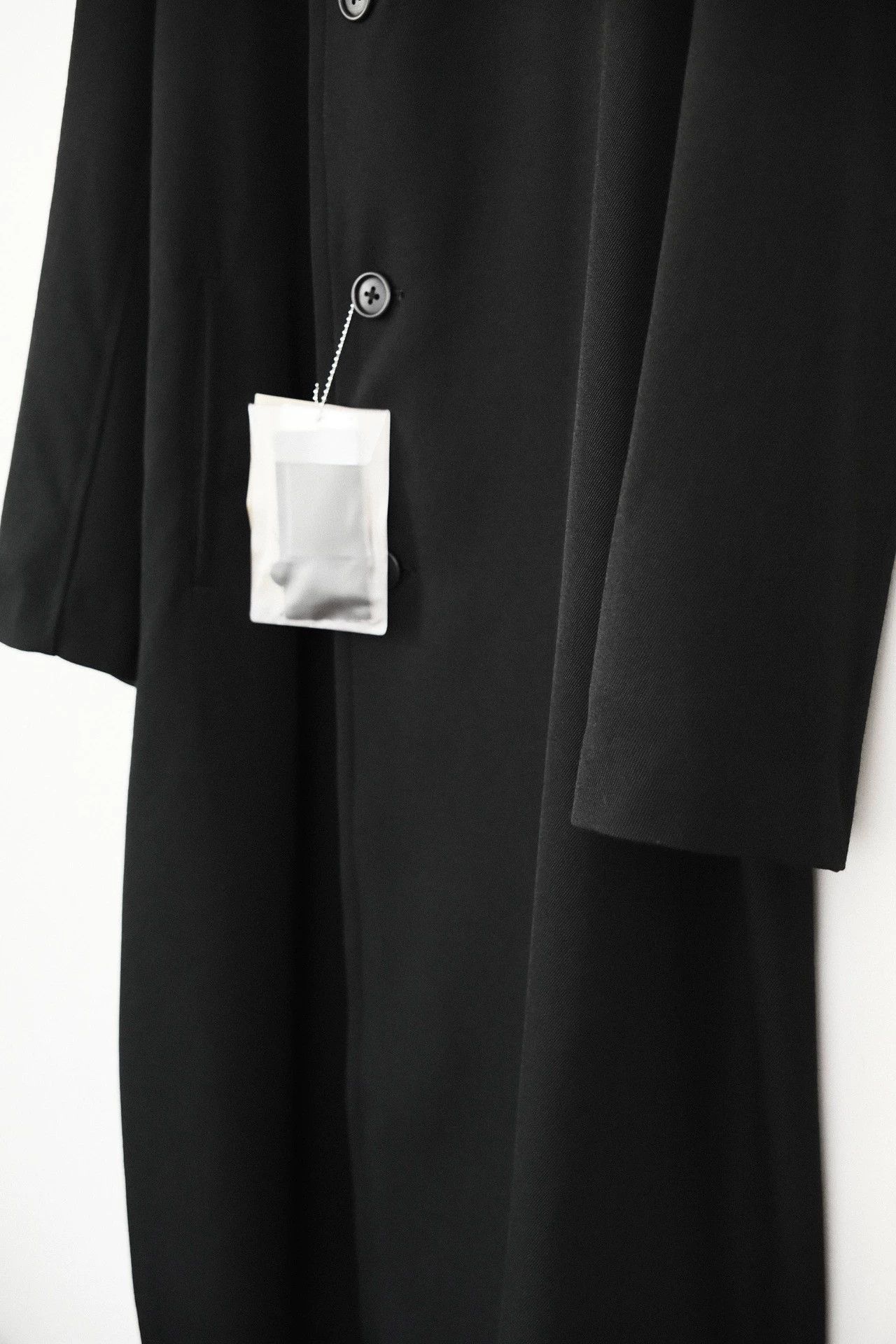 Yohji Yamamoto Long Black Heavy Coat - Size S Size US S / EU 44-46 / 1 - 7 Thumbnail