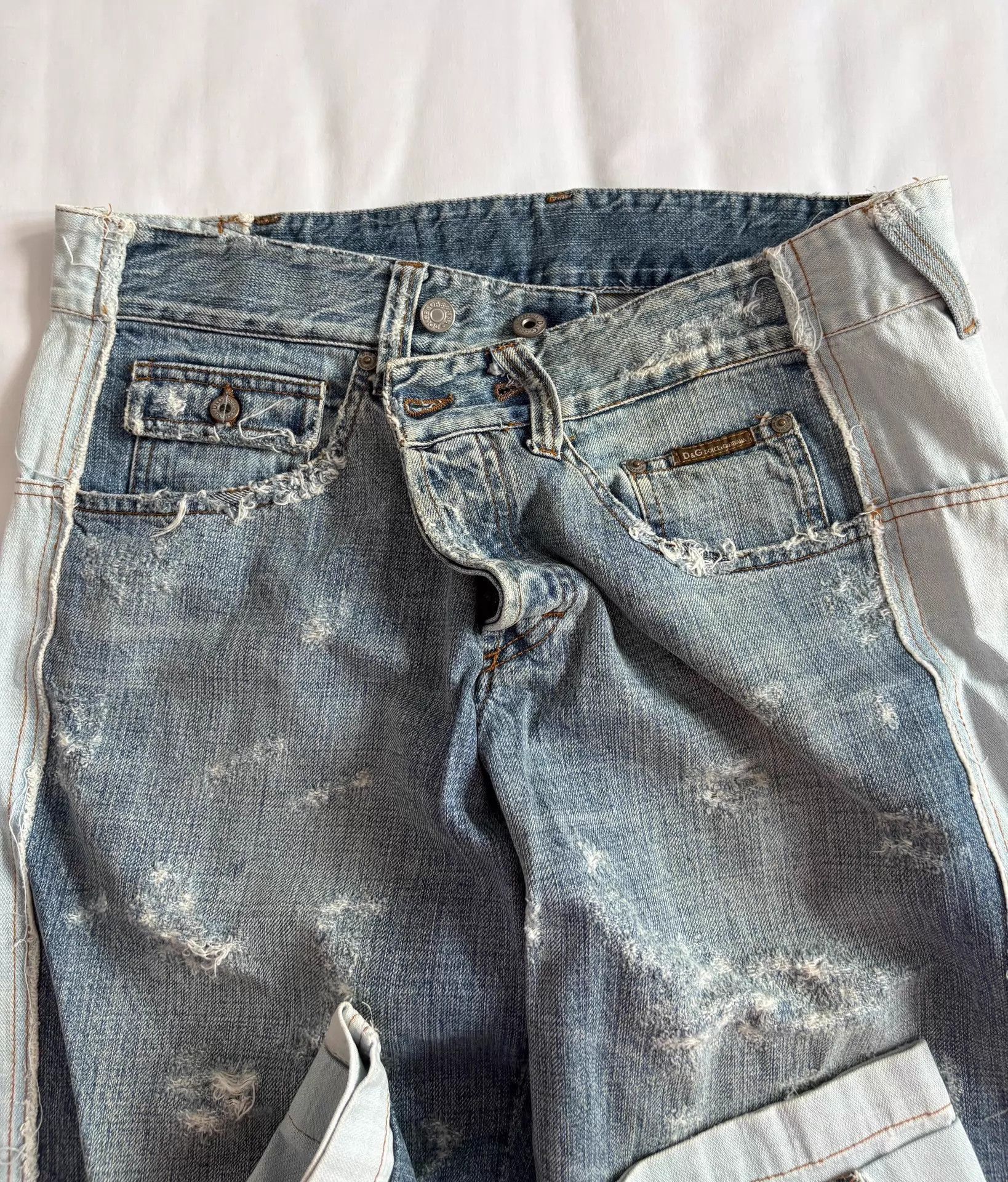 Dolce & Gabbana Distressed Blue Denim Jeans Size 28 Size US 28 / EU 44 - 4 Thumbnail