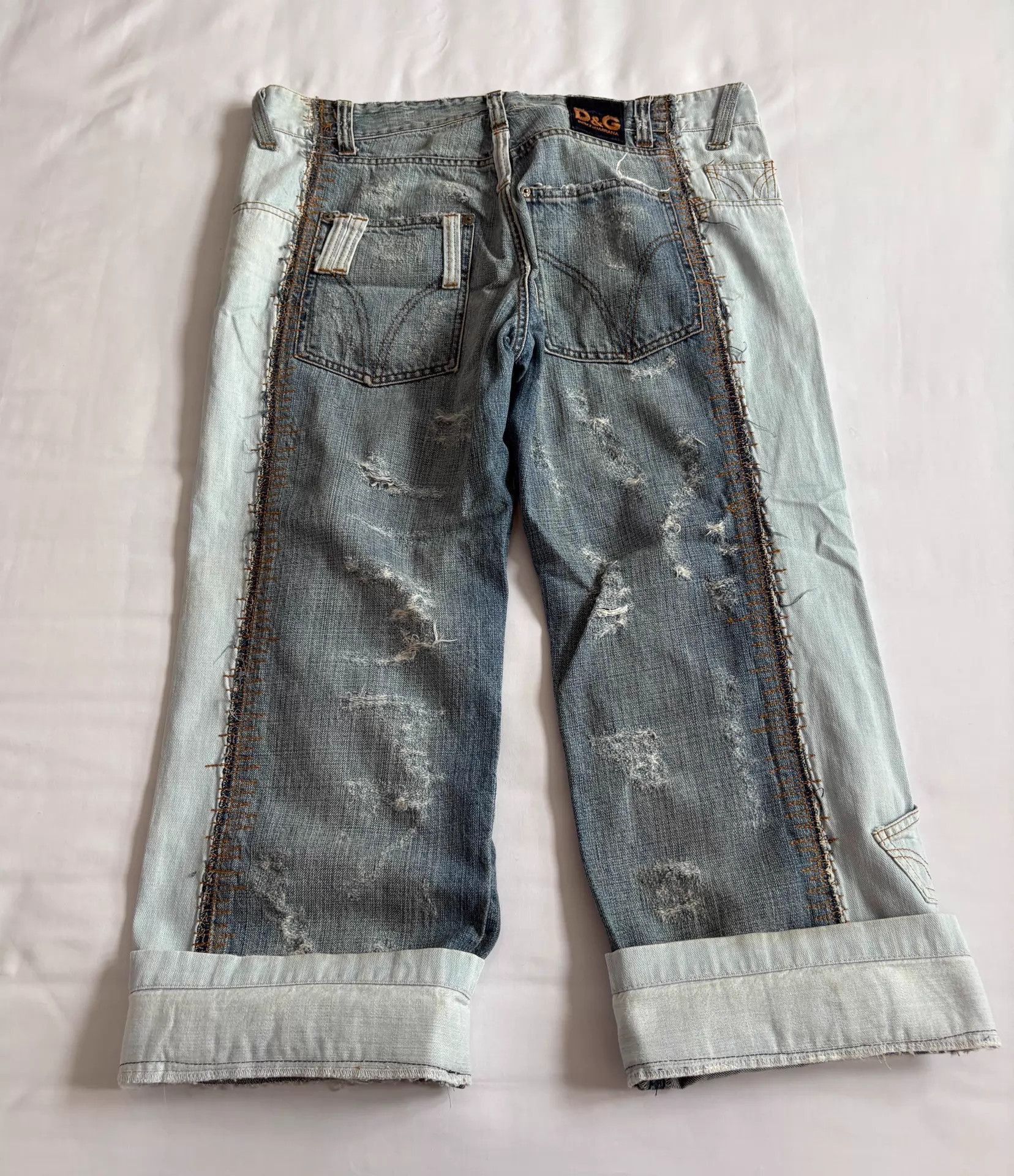Dolce & Gabbana Distressed Blue Denim Jeans Size 28 Size US 28 / EU 44 - 7 Thumbnail