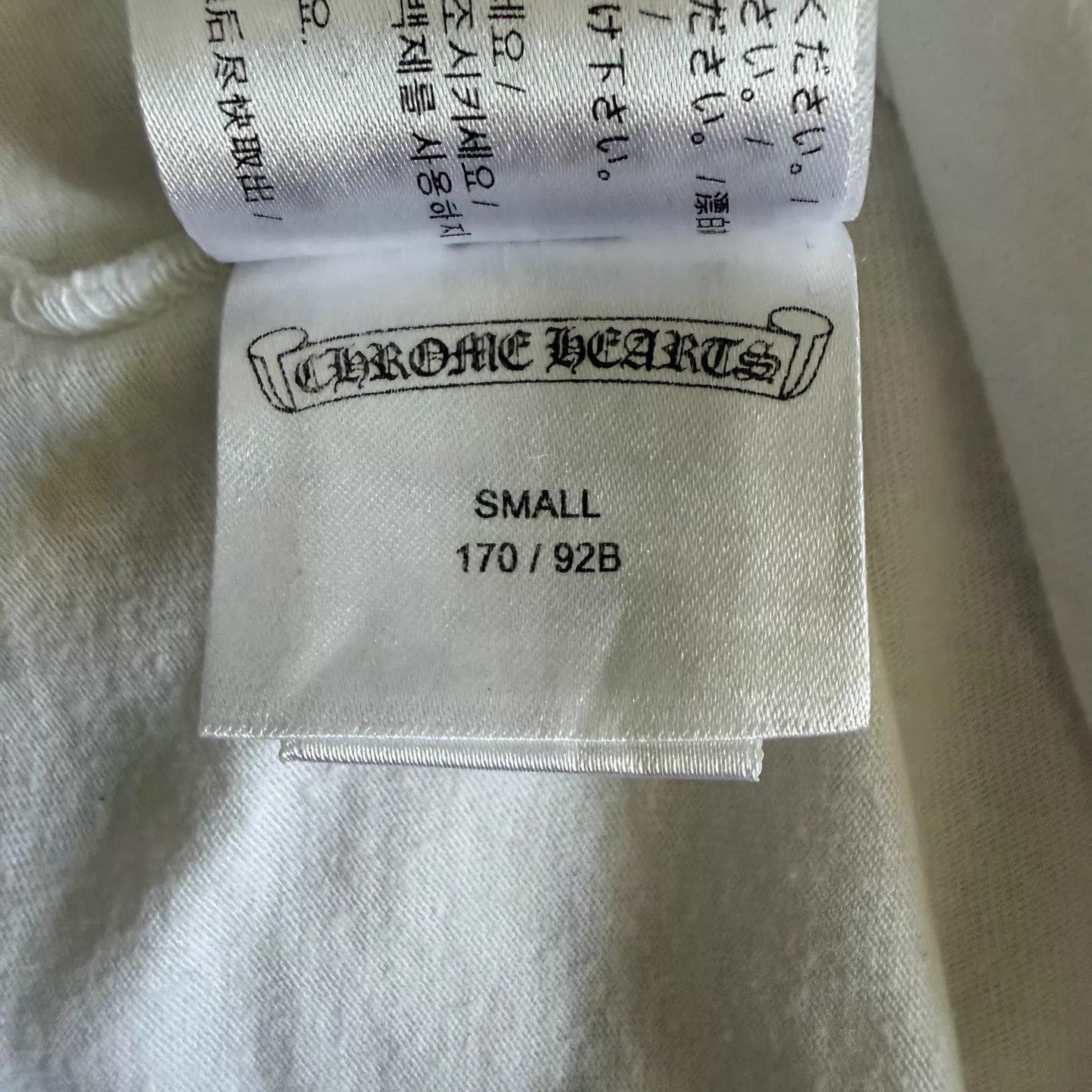 Chrome Hearts White Long Sleeve Shirt with Pocket Cross & Arm Graphics Size US S / EU 44-46 / 1 - 4 Thumbnail