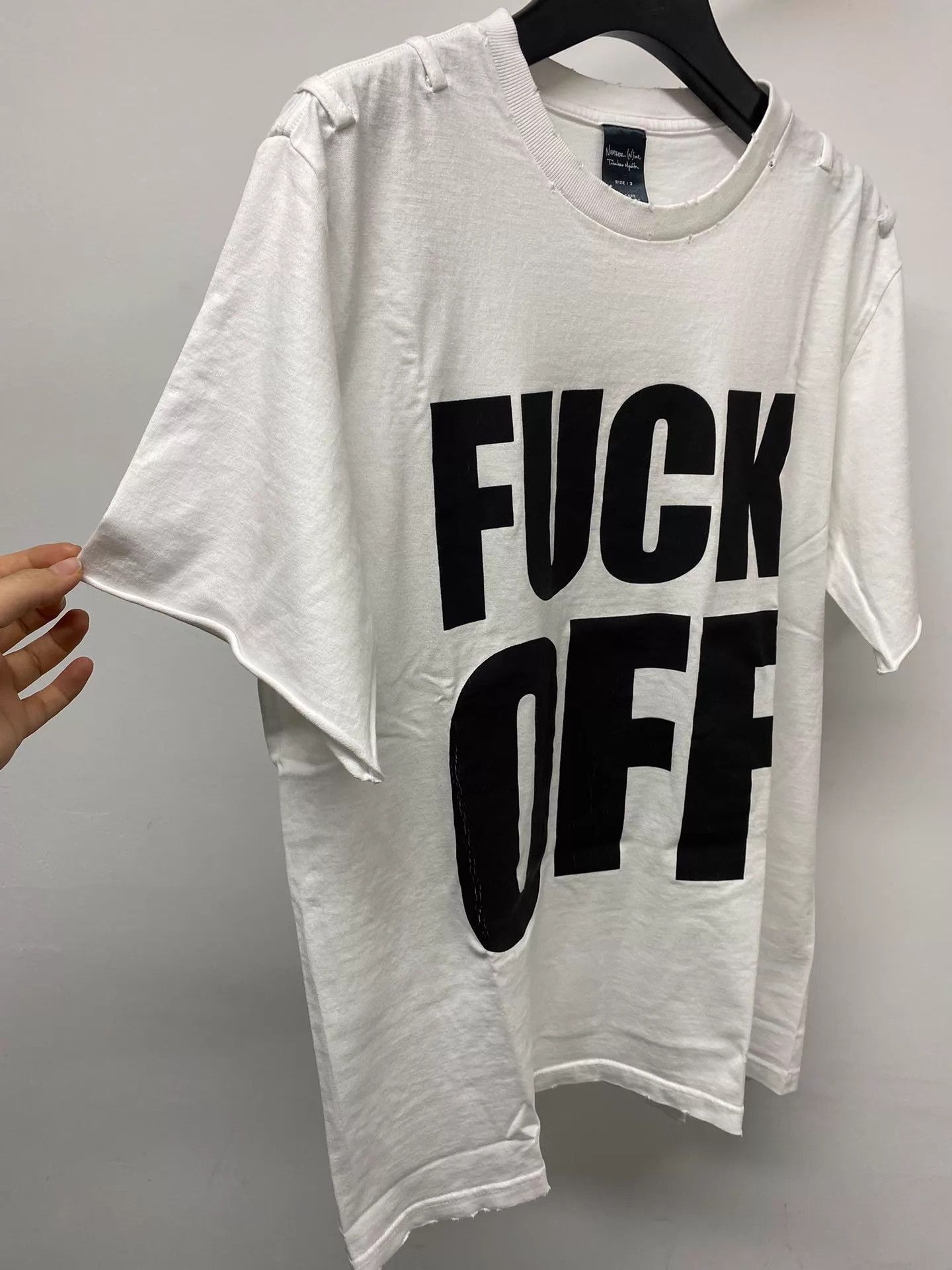 Number (N)ine White Short Sleeve Graphic Print T-Shirt Size US L / EU 52-54 / 3 - 2 Thumbnail