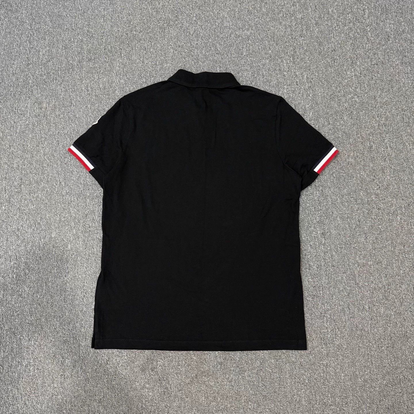 Moncler Black Short Sleeve Polo Shirt Size L Size US L / EU 52-54 / 3 - 2 Thumbnail