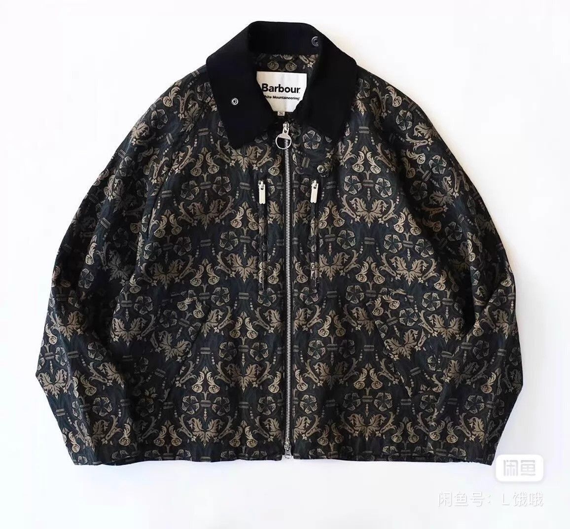 Barbour Multi-Patterned Zip-Front Jacket with Suede Collar Size US M / EU 48-50 / 2 - 3 Thumbnail