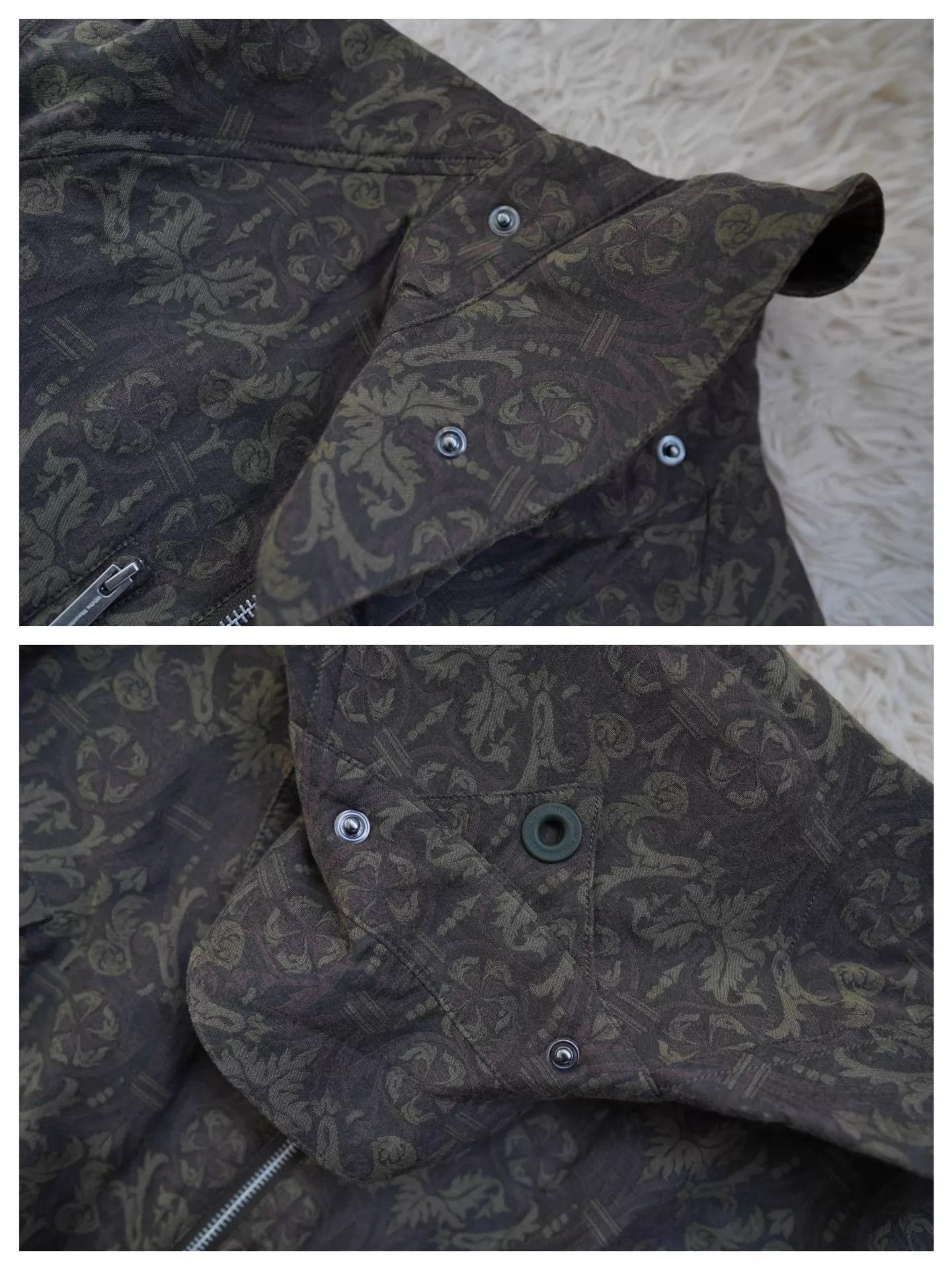 Barbour Multi-Patterned Zip-Front Jacket with Suede Collar Size US M / EU 48-50 / 2 - 7 Thumbnail