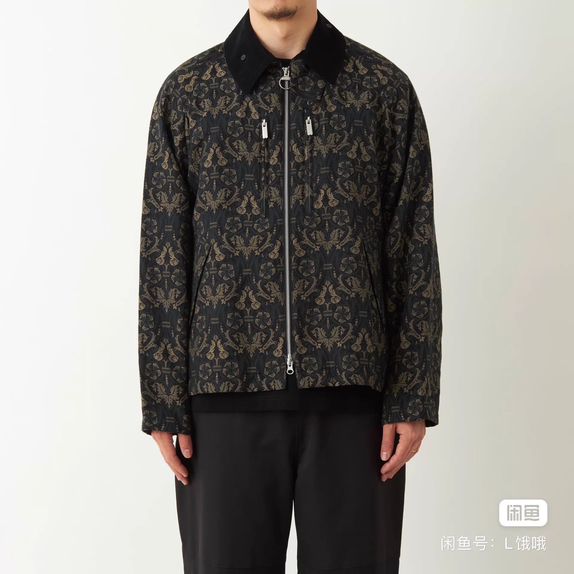 Barbour Multi-Patterned Zip-Front Jacket with Suede Collar Size US M / EU 48-50 / 2 - 2 Thumbnail