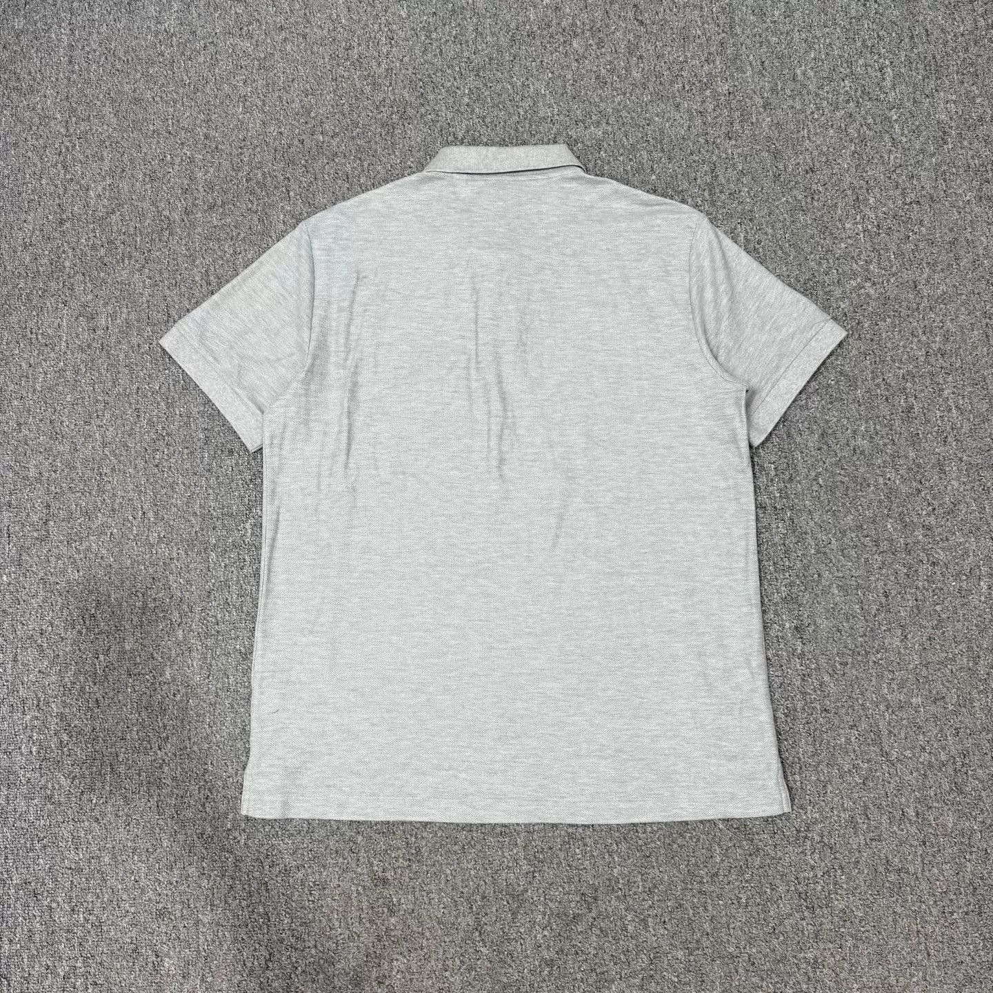 Burberry Gray Short Sleeve Polo Shirt Size L Size US L / EU 52-54 / 3 - 2 Thumbnail