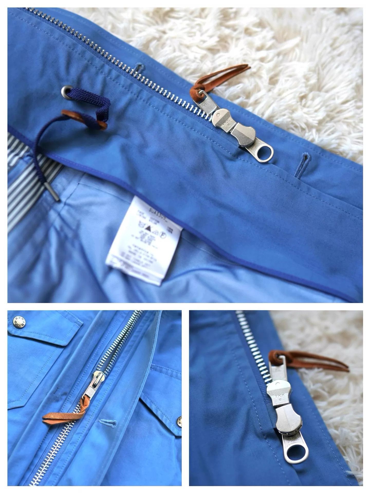 Nanamica Blue Hooded Jacket with Multiple Pockets - M Size US M / EU 48-50 / 2 - 5 Thumbnail