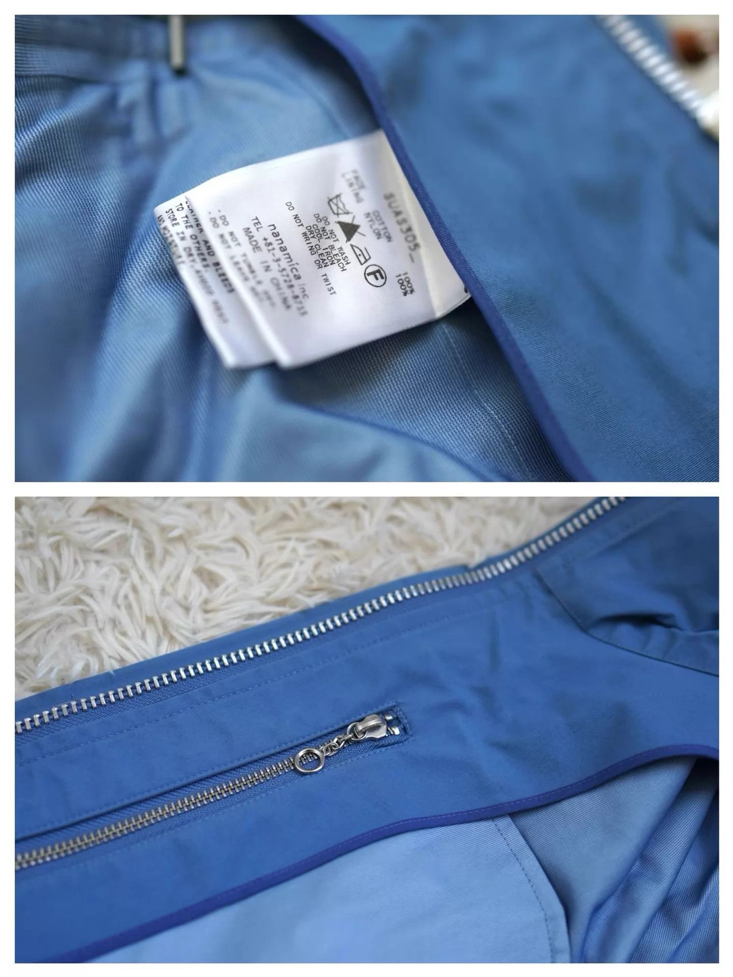 Nanamica Blue Hooded Jacket with Multiple Pockets - M Size US M / EU 48-50 / 2 - 8 Thumbnail