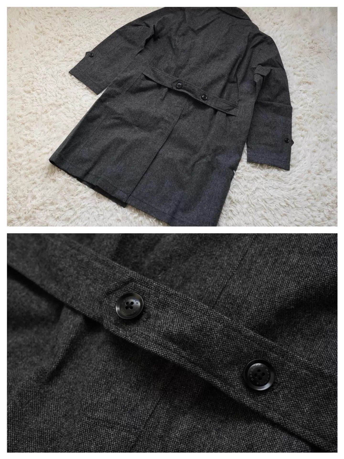 Nanamica Black Long Wool Blend Coat - Size M Size US M / EU 48-50 / 2 - 4 Thumbnail