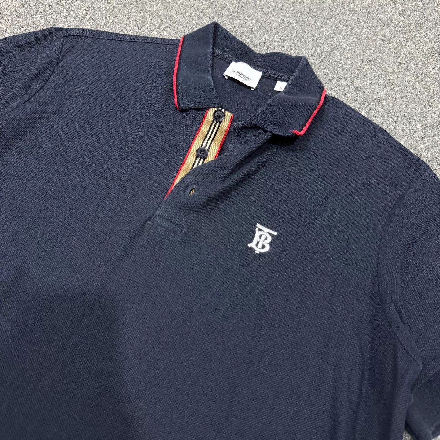 Burberry Blue Short-Sleeve Polo Shirt Size M Size US M / EU 48-50 / 2 - 3 Thumbnail
