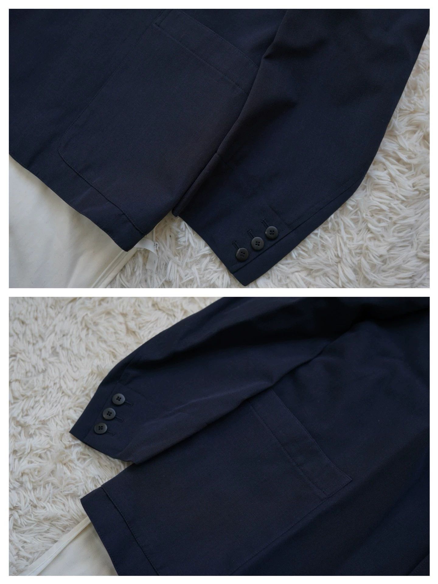 Visvim Black Single-Breasted Blazer with Polka Dot Cuffs Size US XL / EU 56 / 4 - 7 Thumbnail