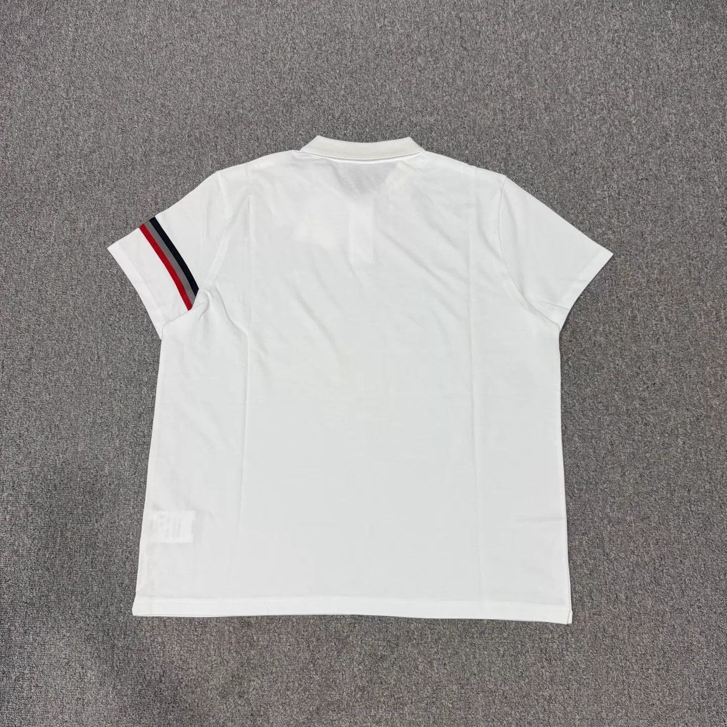 Moncler White Short-Sleeve Polo Shirt Size US XXL / EU 58 / 5 - 2 Thumbnail