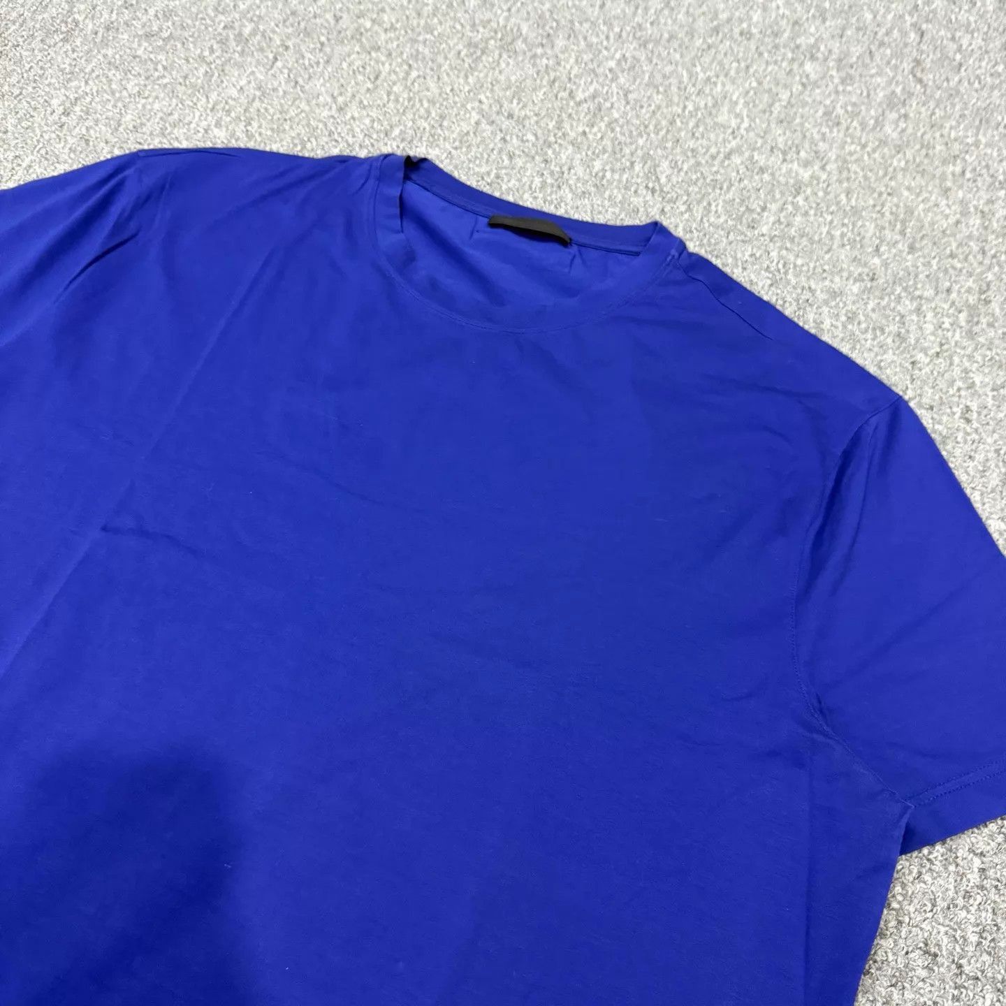 Prada Blue Short Sleeve Crewneck T-Shirt Size US XXL / EU 58 / 5 - 2 Thumbnail