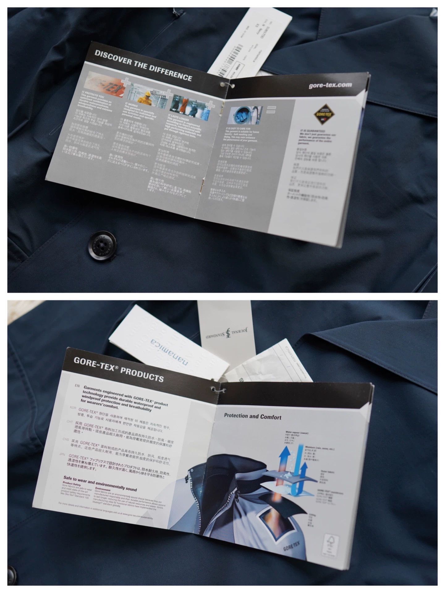 Nanamica Blue Double-Breasted Long Trench Coat - Size M Size US M / EU 48-50 / 2 - 6 Thumbnail
