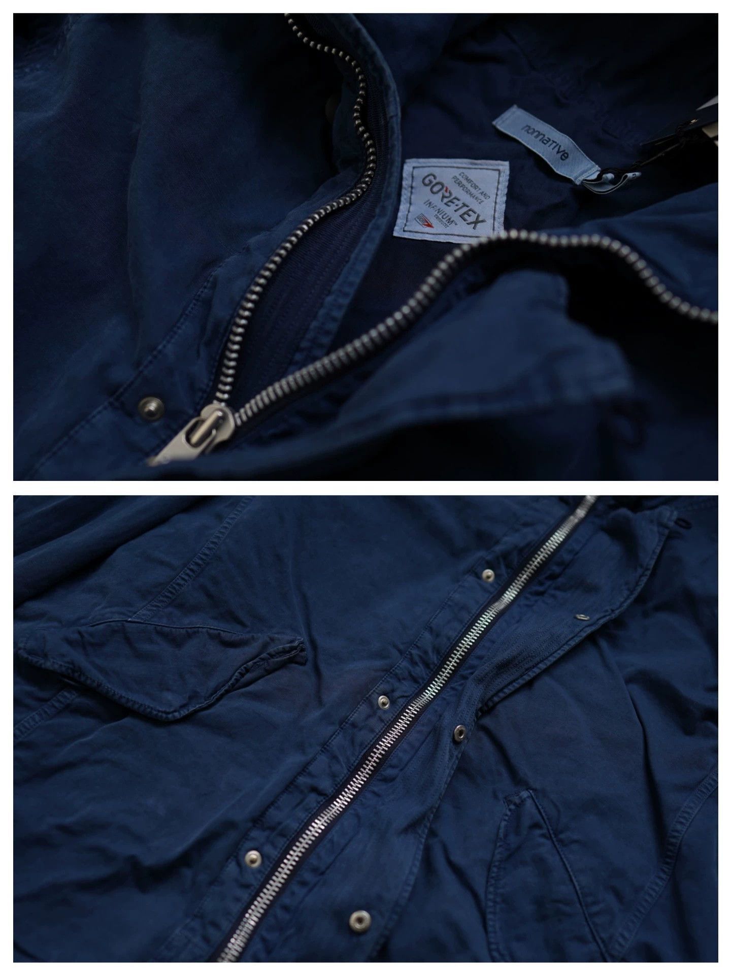 Nonnative Blue Hooded Light Jacket with Zip and Pockets Size US M / EU 48-50 / 2 - 3 Thumbnail