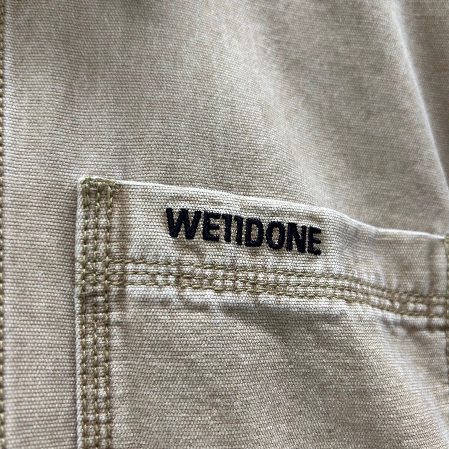 WE11DONE Beige Cropped Button-Up Light Jacket Size S Size US S / EU 44-46 / 1 - 3 Thumbnail