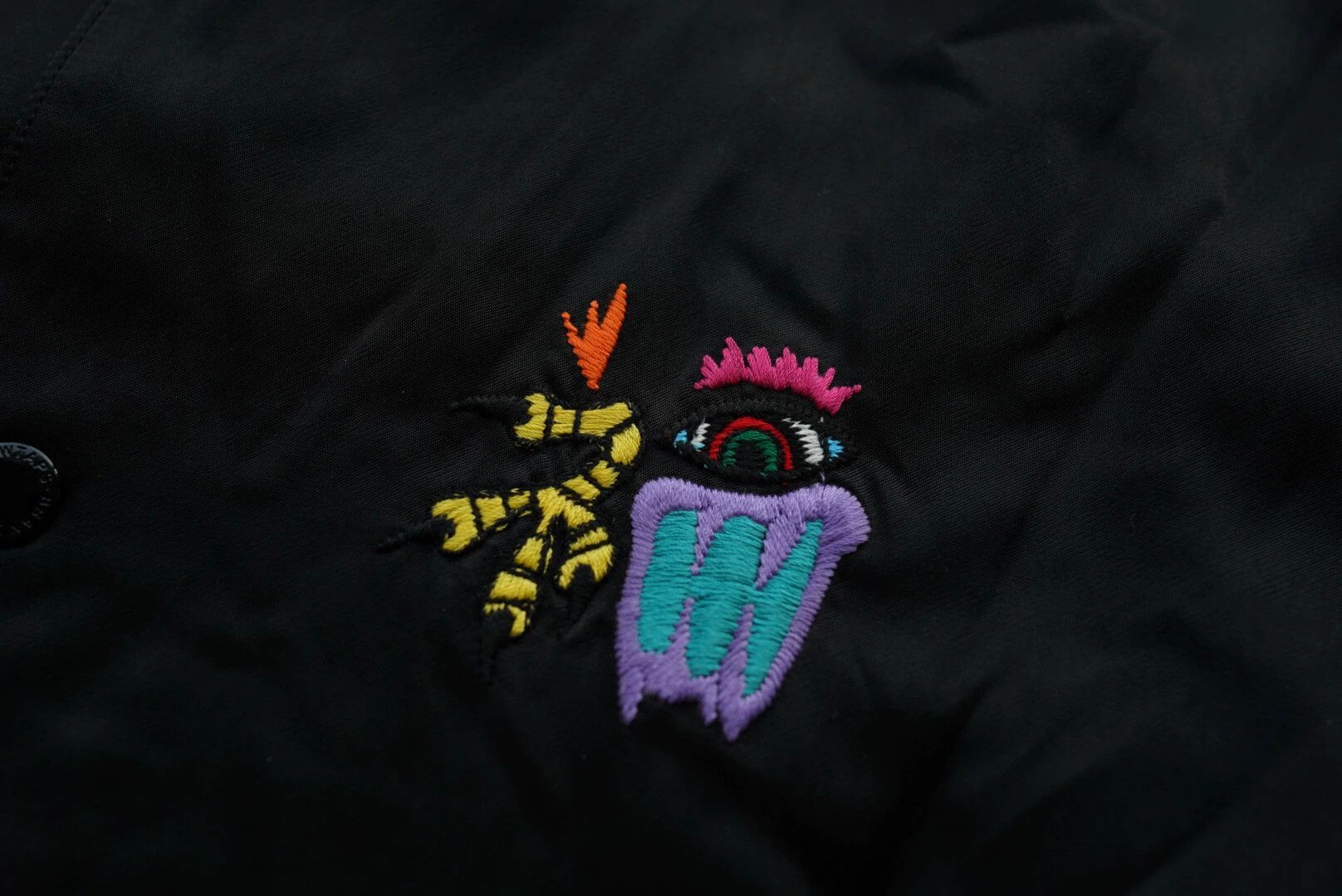 Wtaps Black Embroidered Light Jacket Size US M / EU 48-50 / 2 - 6 Thumbnail