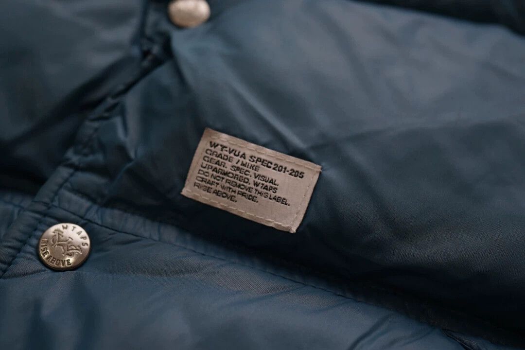 Wtaps Blue Puffer Vest with Button Closure - Size M Size US M / EU 48-50 / 2 - 6 Thumbnail